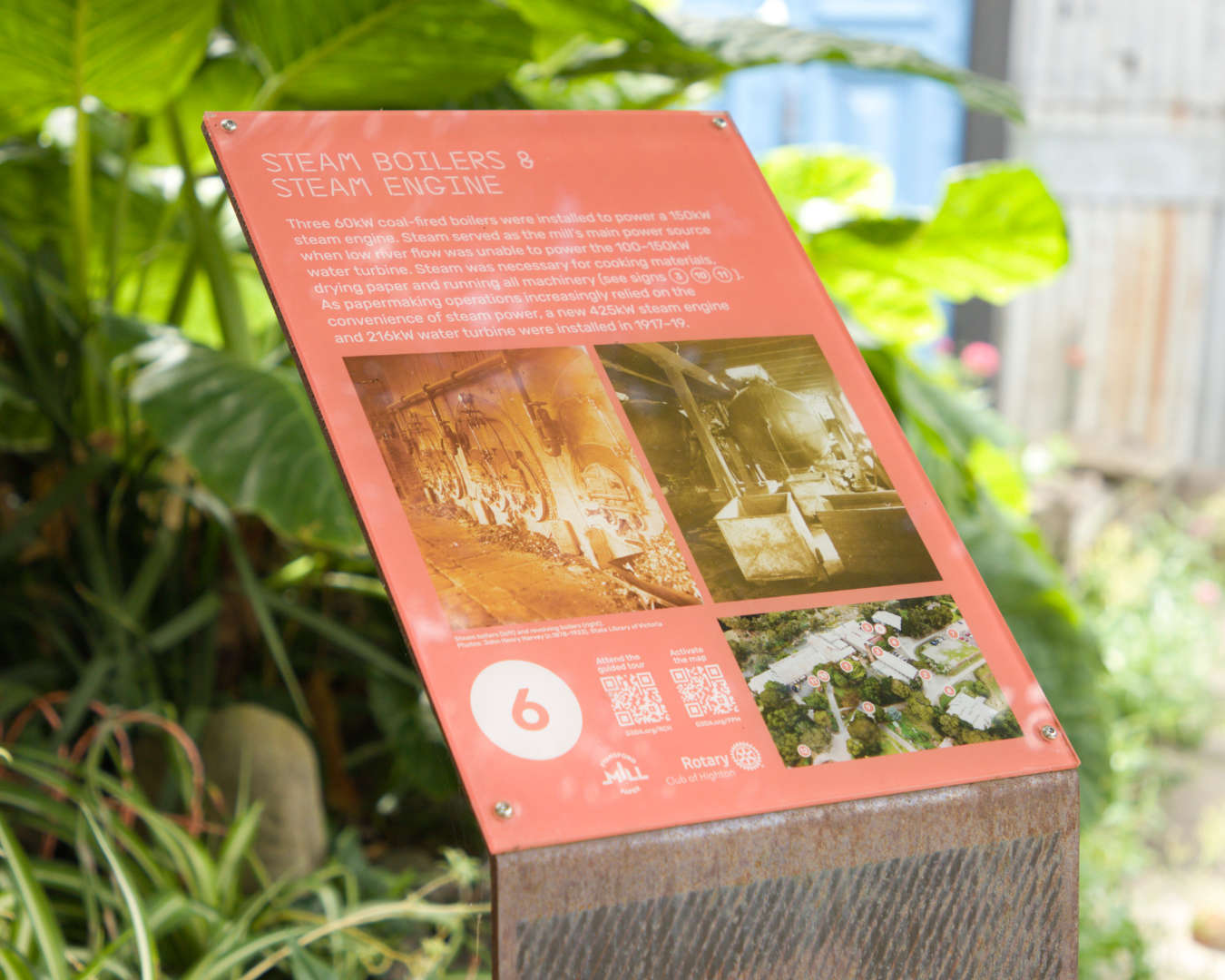 Historical signage at Fyansford Paper Mill
