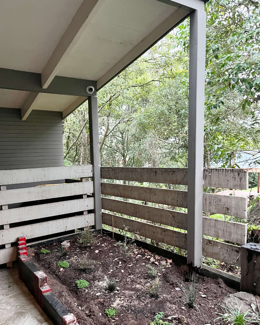 Previous condition of post and fence