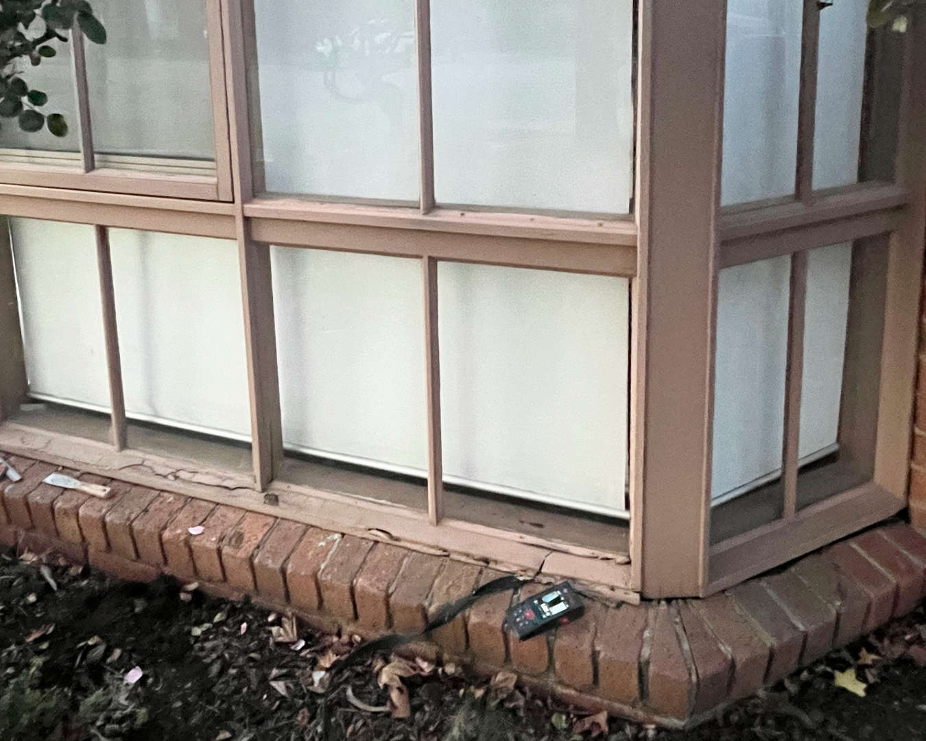 Previous condition of bay window